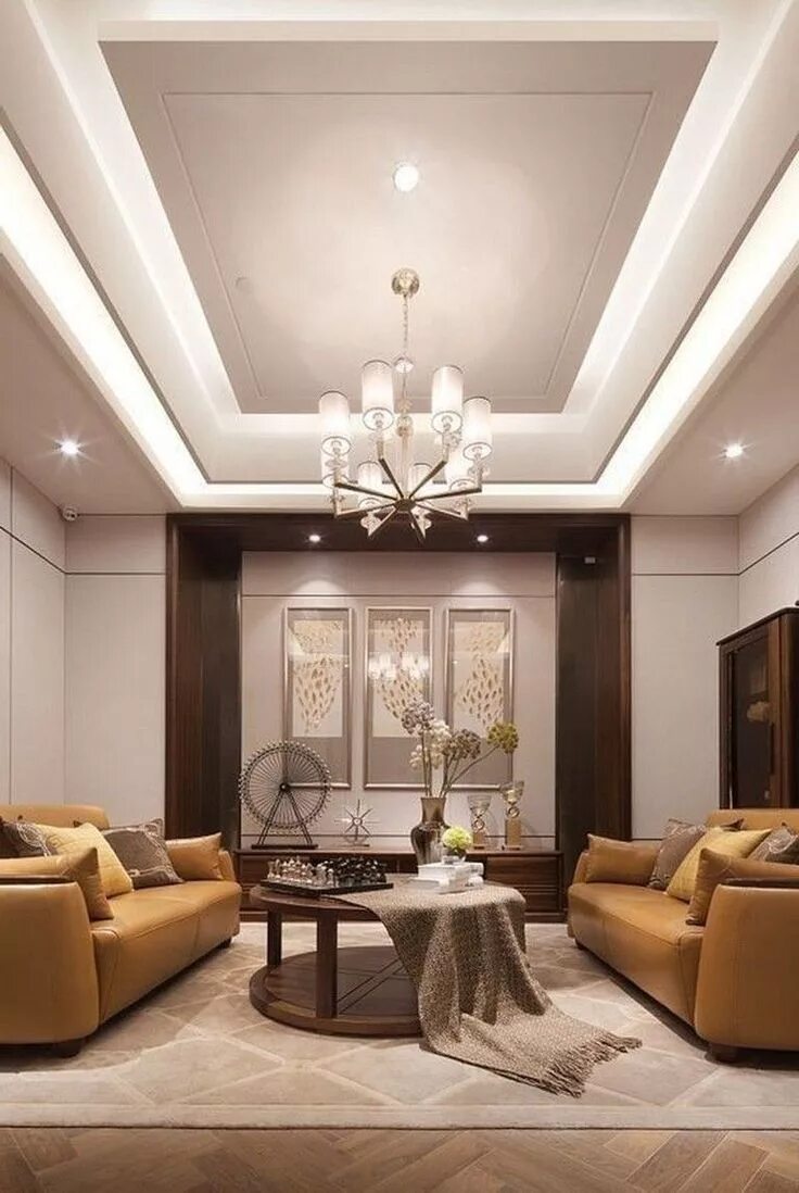 Красивые потолки для зала фото дизайн 35 Perfect Lighting Design for Modern Living Room In Your House - Homiku.com Cei