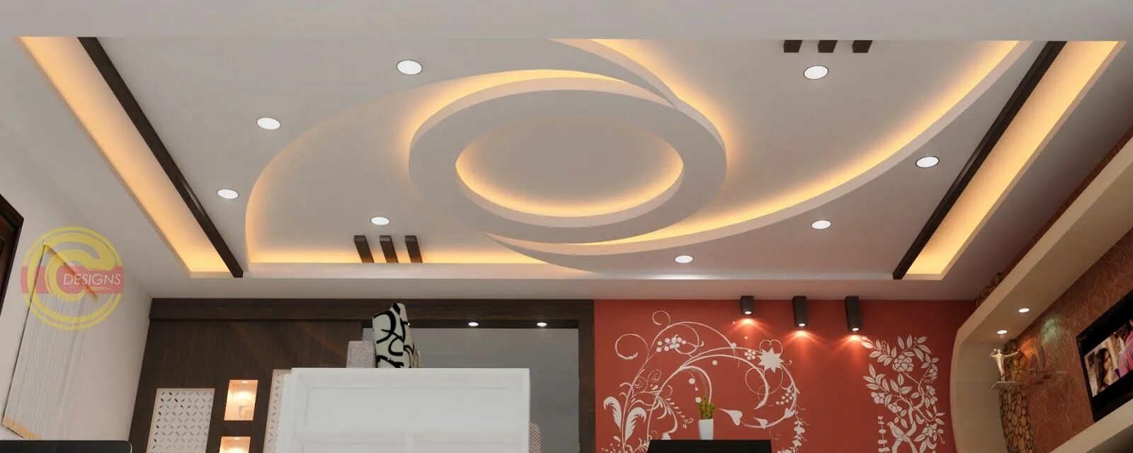 Красивые потолки из гипсокартона фото Fall Ceiling Designs Concepts Ceiling design, Fall ceiling designs bedroom, Ceil