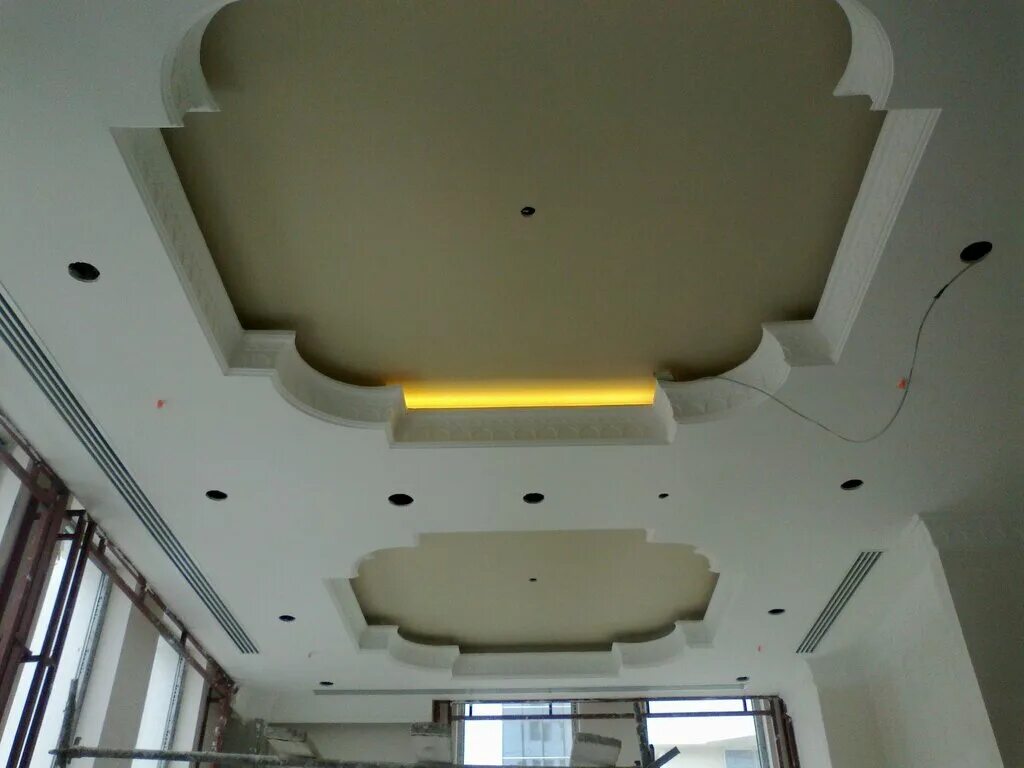 Красивые потолки из гипсокартона фото Подвесные потолки по России, ceiling systems, Grozny, ulitsa Dovlitmirza Khochka