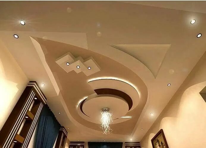 Красивые потолки из гипсокартона фото Pin by Wall Master Deziners on Interior walls Ceiling design, Pop false ceiling 