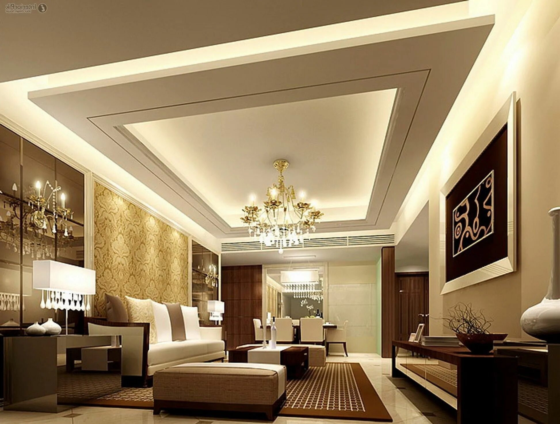 Красивые потолки оформление Classic Hall Designs: 20+ Awesome Ideas - Freshouz Home & Architecture Decor Sim