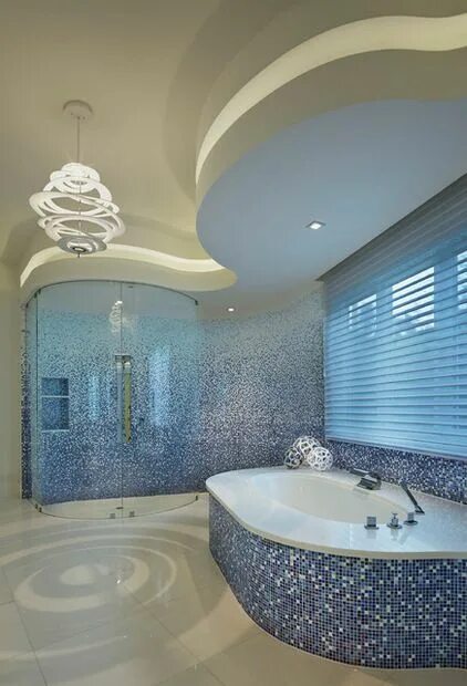 Красивые потолки в ванной комнате фото Contemporary Bathroom by Susan Lachance Interior Design White bathroom decor, Wh