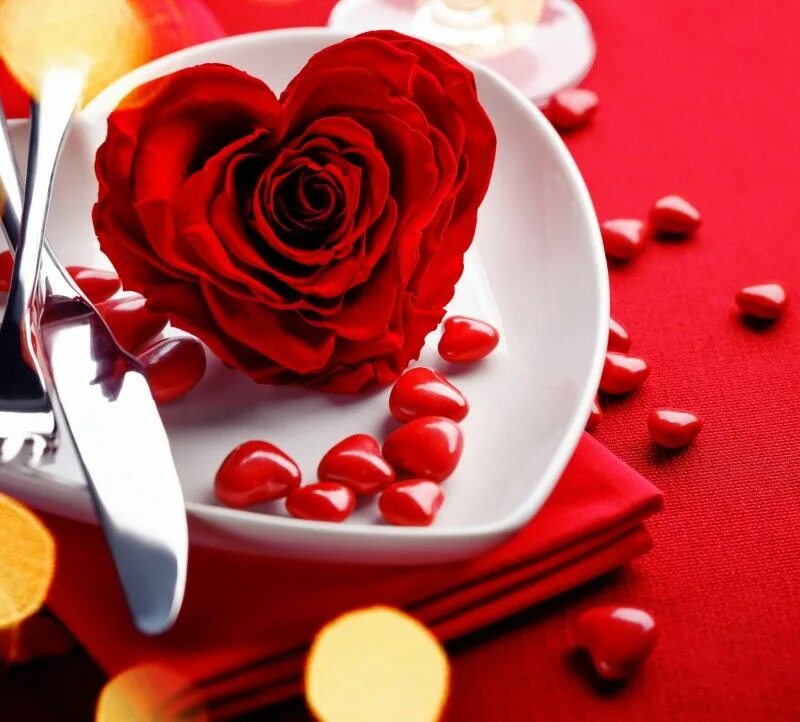 Красивые пожелания с картинками любимой скачать Red rose and hearts - Piros rózsa és szívek nel 2022