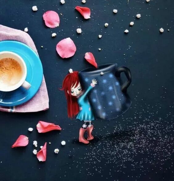 Красивые позитивные картинки новые необычные Cr : Cinzia Bolognesi Collections Coffee art, Coffee time, Coffee cafe