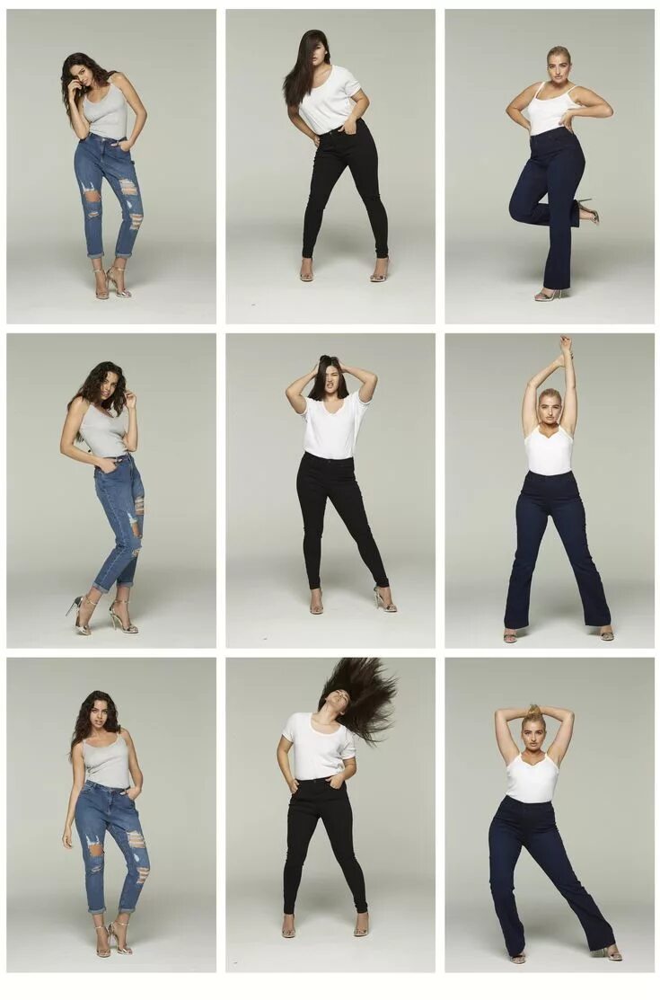 Красивые позы для фото в домашних условиях Plus Size Jeans, Stripes, and Sequins Fashion photography poses, Best photo pose
