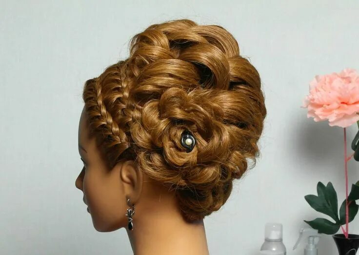 Красивые праздничные прически Awesome channel full of braided hairstyles Evening hairstyles, Long hair styles,