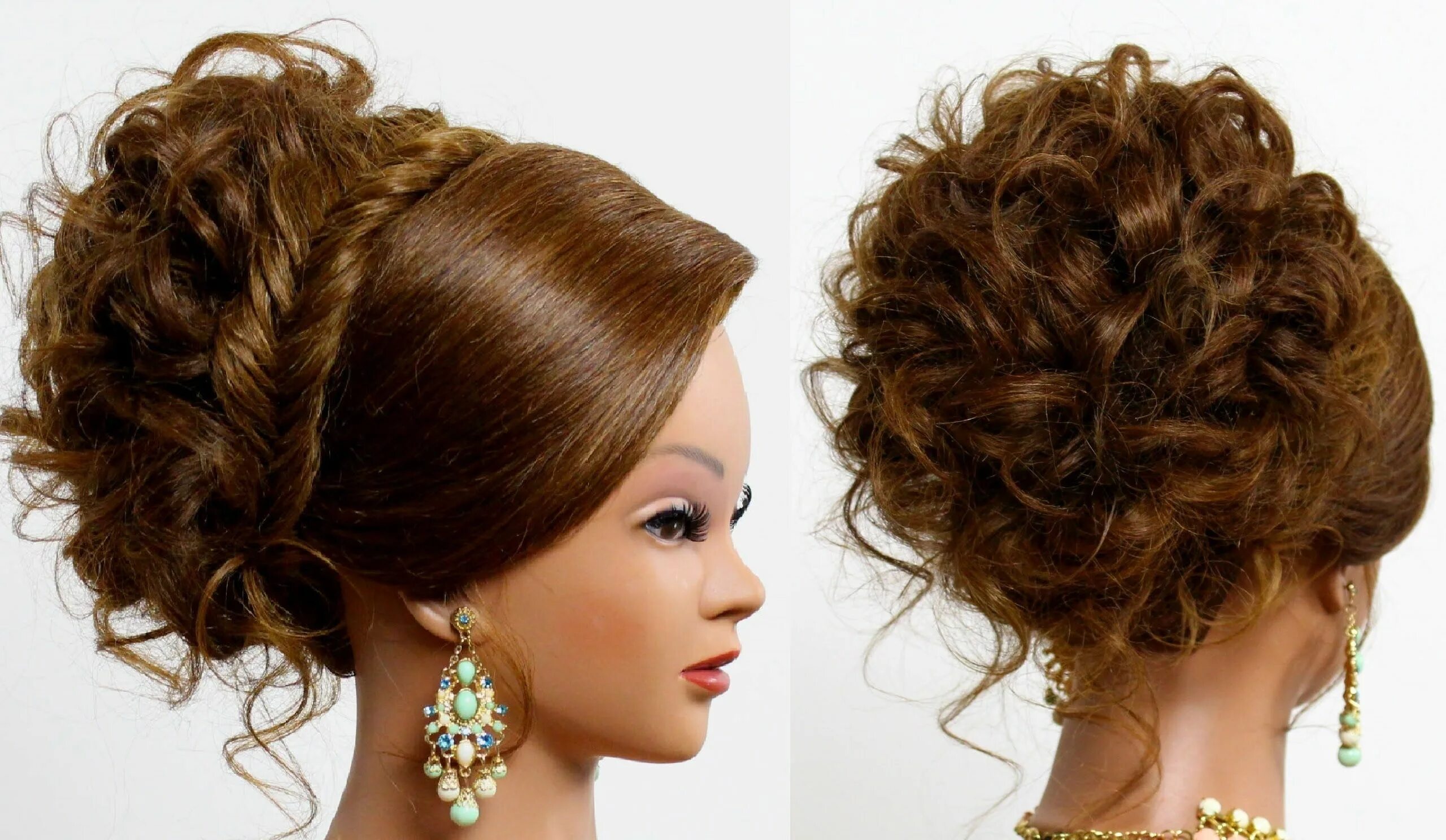 Красивые праздничные прически Formal Updo Hairstyles for Medium Hair