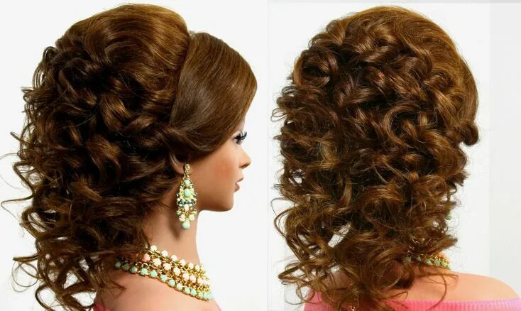 Красивые праздничные прически Arabic wedding hairstyle for medium long hair Bridesmaid hair, Long hair styles,