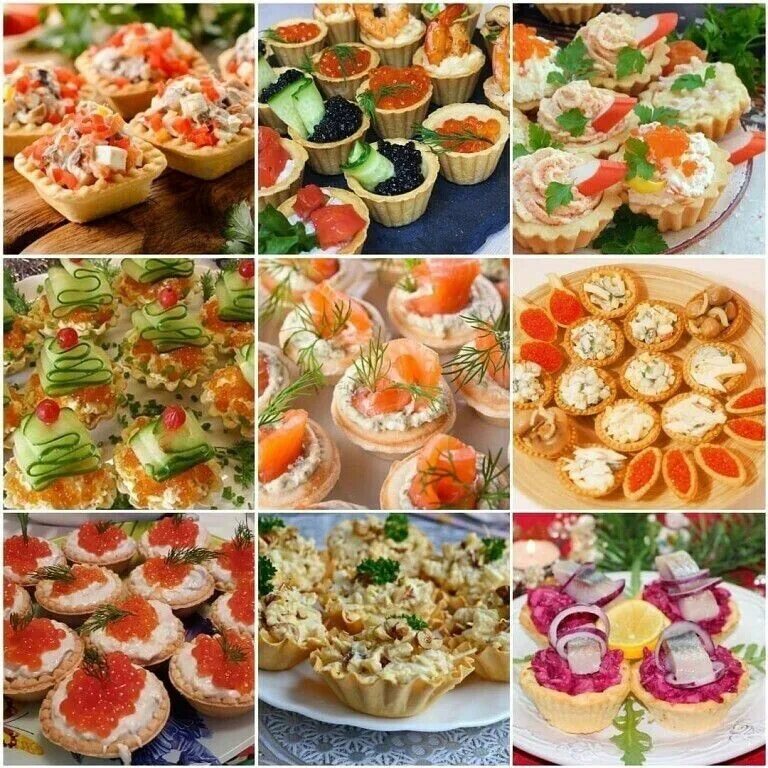 Красивые праздничные закуски рецепты с фото Праздничные тарталетки OK.RU