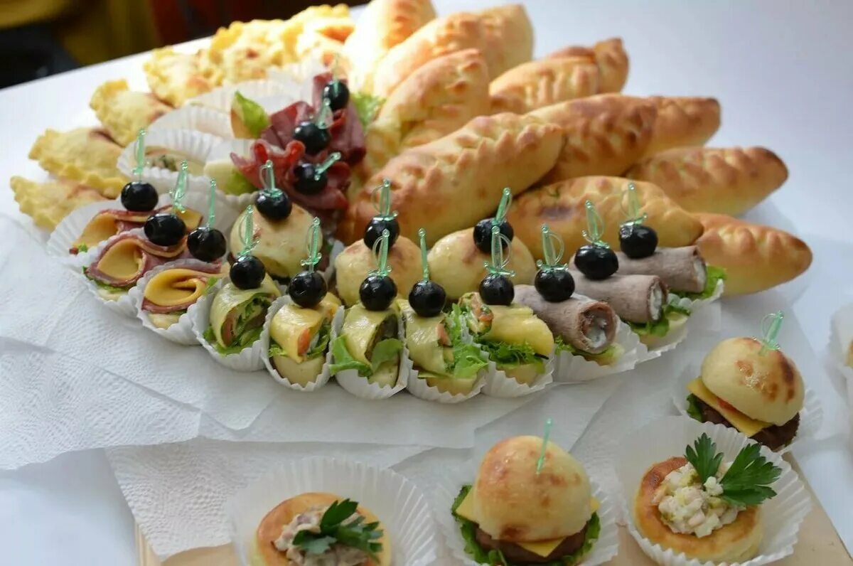Красивые праздничные закуски рецепты с фото Горячее на фуршетный стол - CoffeePapa.ru