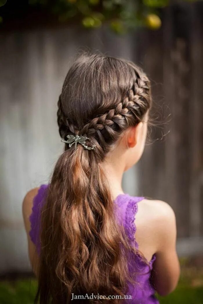 Красивые прически 10 лет 63 детские прически на выпускной в детский сад Flower girl hairstyles, Cute girl