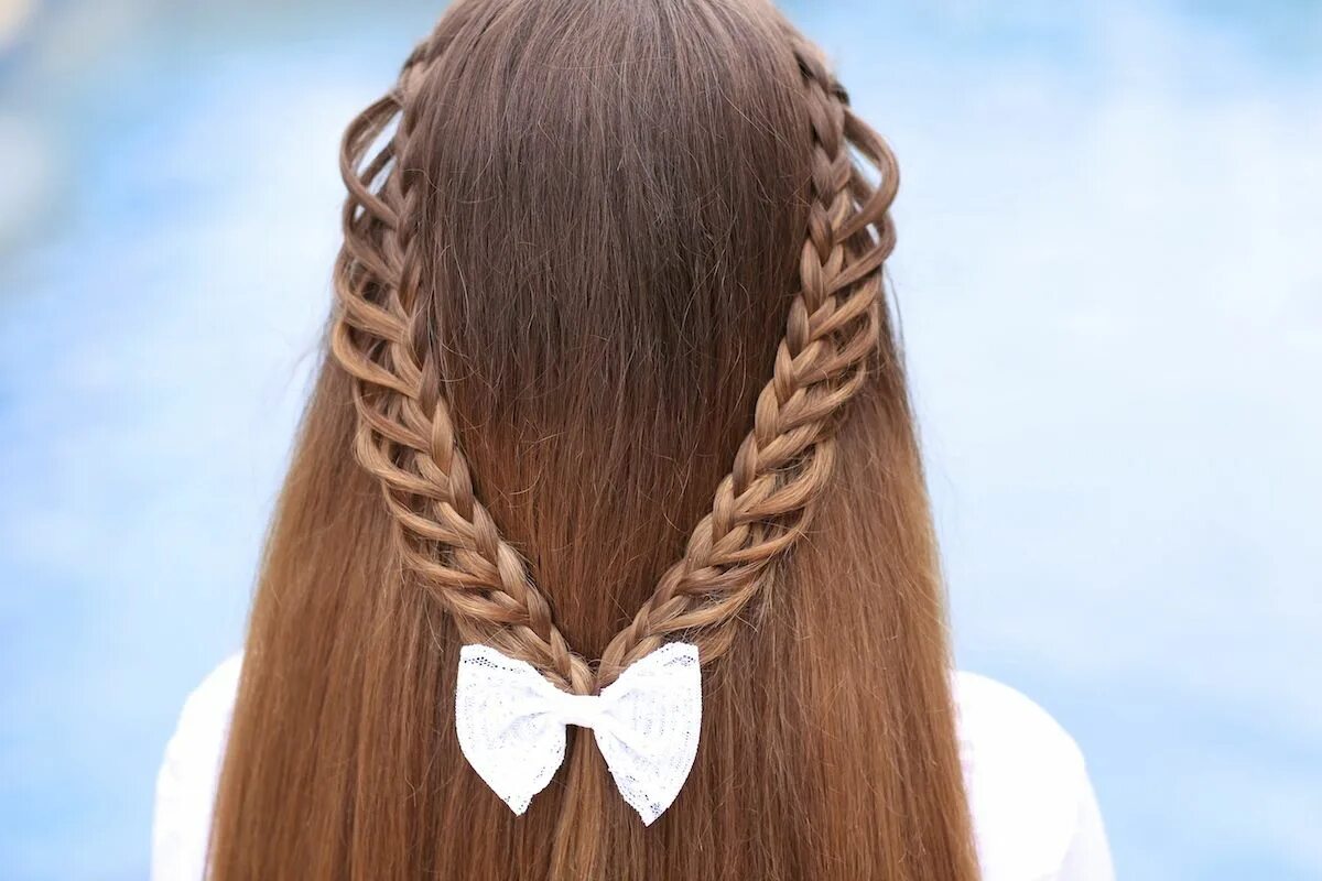Красивые прически 5 класс Half-Loop Braidback Back-to-School Hairstyles Cute Girls Hairstyles Cute girls h