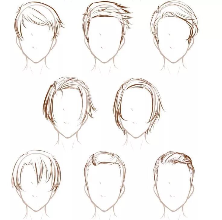Красивые прически аниме парней Ошибка 429 How to draw hair, Drawing hair tutorial, Hair reference