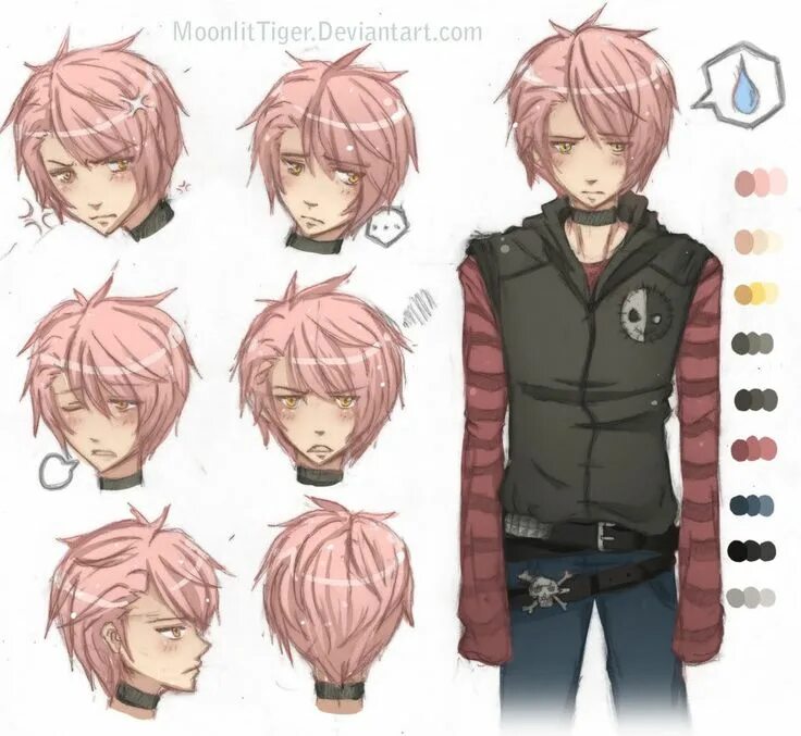 Красивые прически аниме парней This is T.J hong and he loves watching horror movies. He got a crush on Pocahont