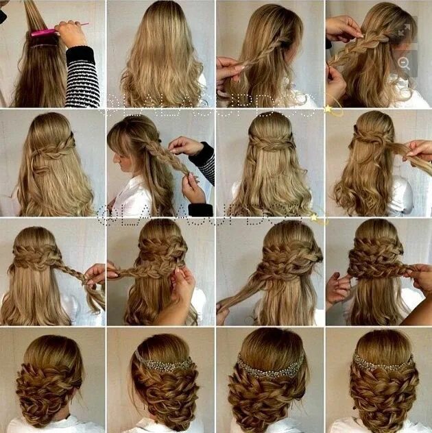 Красивые прически девочкам поэтапно Пин от пользователя Olga на доске Hair/Причёски Прически, Плетеные прически, Стр