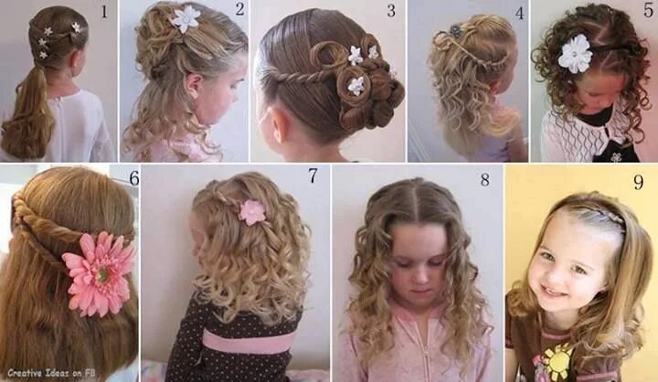 Красивые прически девочке видео Прически для девочек. Hair styles, Flower girl hairstyles, Little girl hairstyle