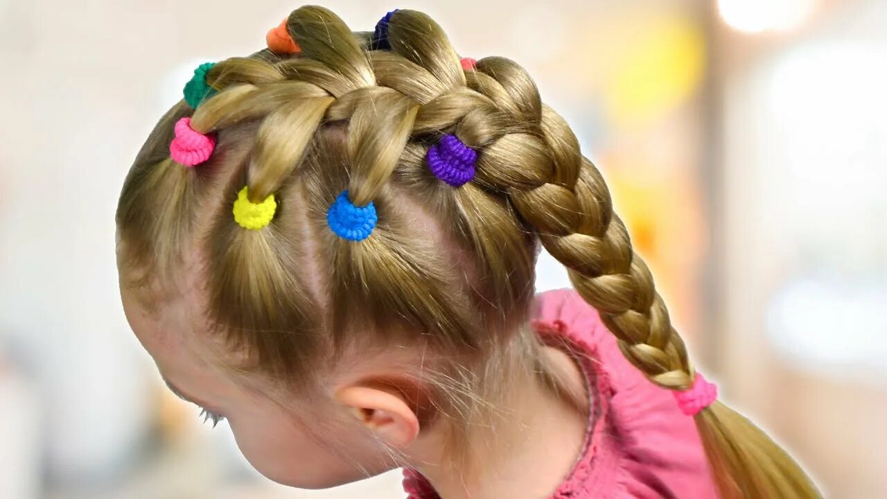 Красивые прически для детей 5 лет Amazing Hair Tutorial! Pigtail Braided Hairstyles with Elastics 2024 Hairstyles 
