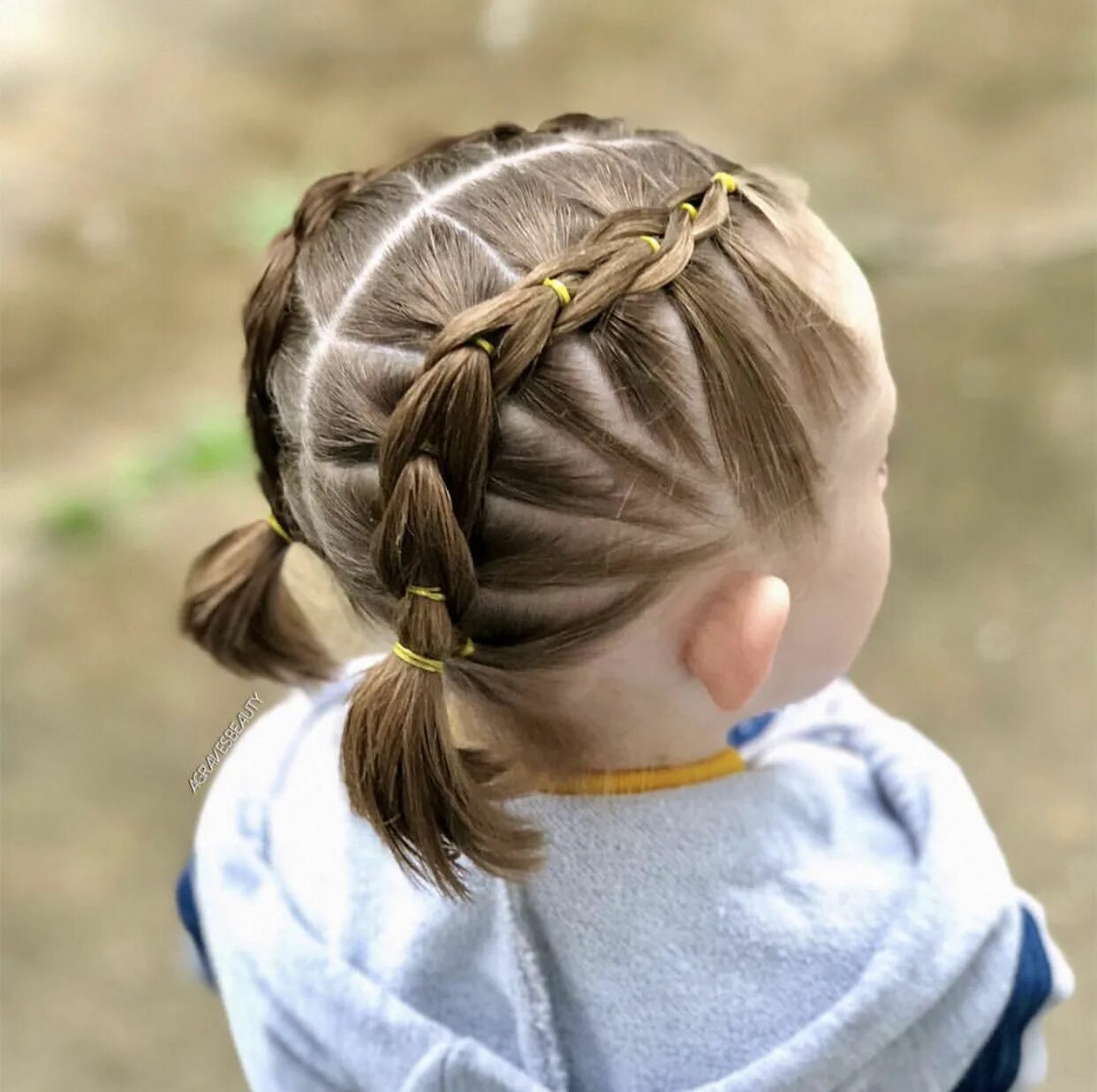 Красивые прически для детей с короткими волосами Tight Pull-Through Pigtails Hair styles, Cool hairstyles, Hair beauty