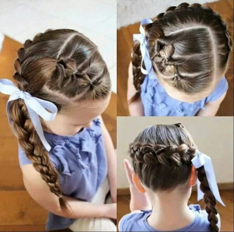 Красивые прически для девочек 1 сентября Pin on Haarstijlen