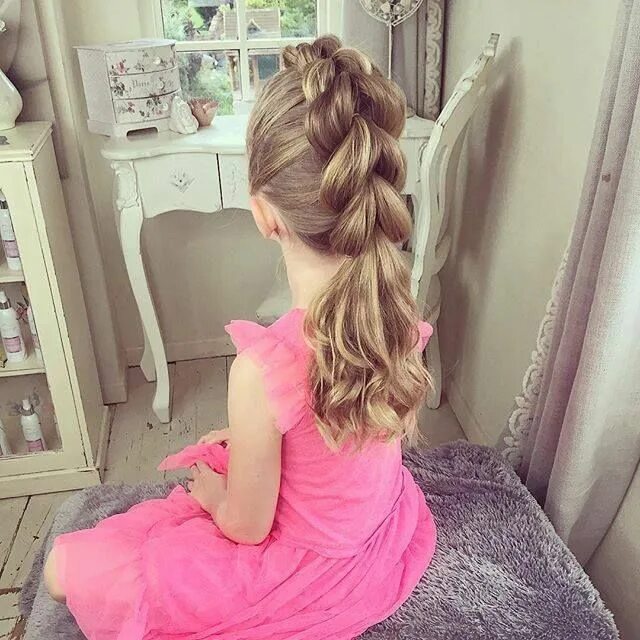 Красивые прически для девочек на др Pin by Nevin Bozkurt on çocuk saç modelleri Hair styles, Little girl hairstyles,