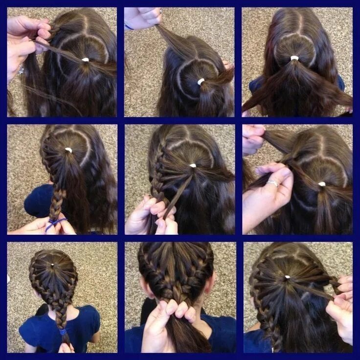 Красивые прически для девочек пошагово 17 Adorable Heart Hairstyles - Cute Hairstyles for. Прически, Заколка для волос,
