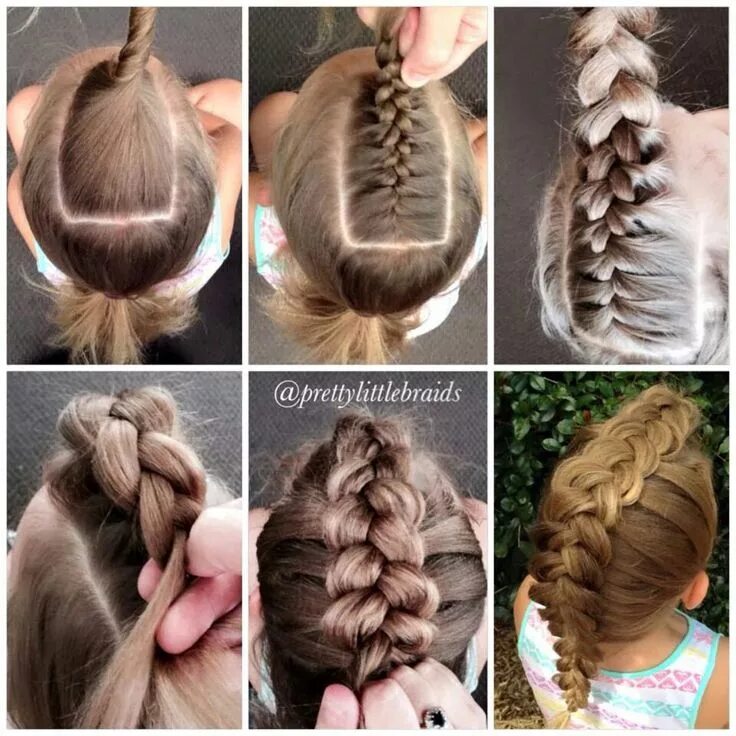Красивые прически для девочек пошагово Vlecht - Pretty Little Braids Hair styles, Hair hacks, Up hairstyles