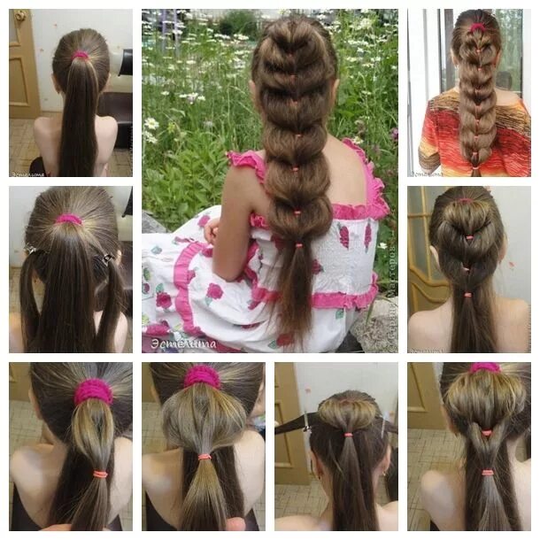 Красивые прически для девочек пошагово Find Domain Here Braided ponytail hairstyles, Hair styles, Cool hairstyles
