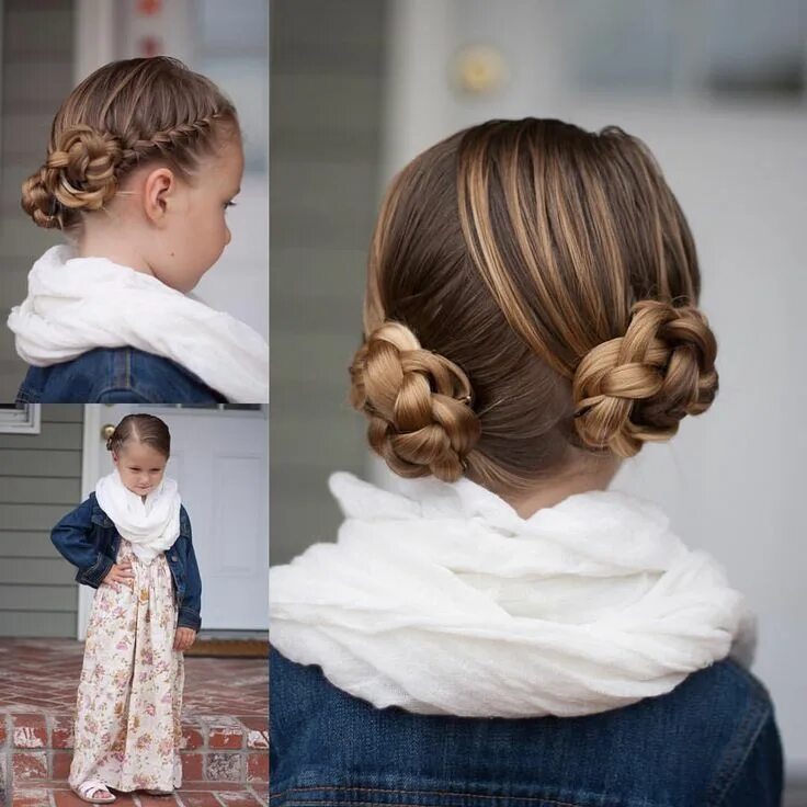 Красивые прически для девочек средней длины Pinterest
