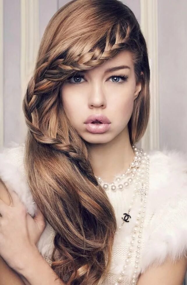 Красивые прически для девушек Hair Extension Styles for Brides in 2013 - Paperblog Long hair styles, Cute brai