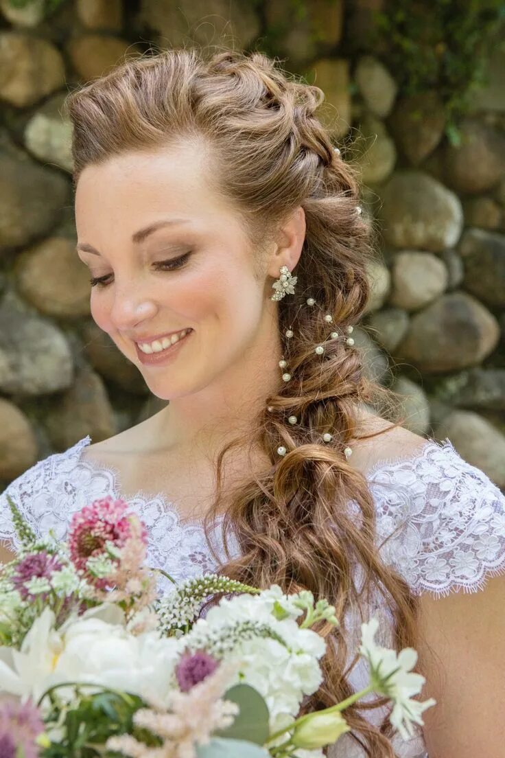 Красивые прически для девушек на свадьбу French Inspired Garden Tea Party Wedding at Laurel Hall Hairstyles theme, Weddin