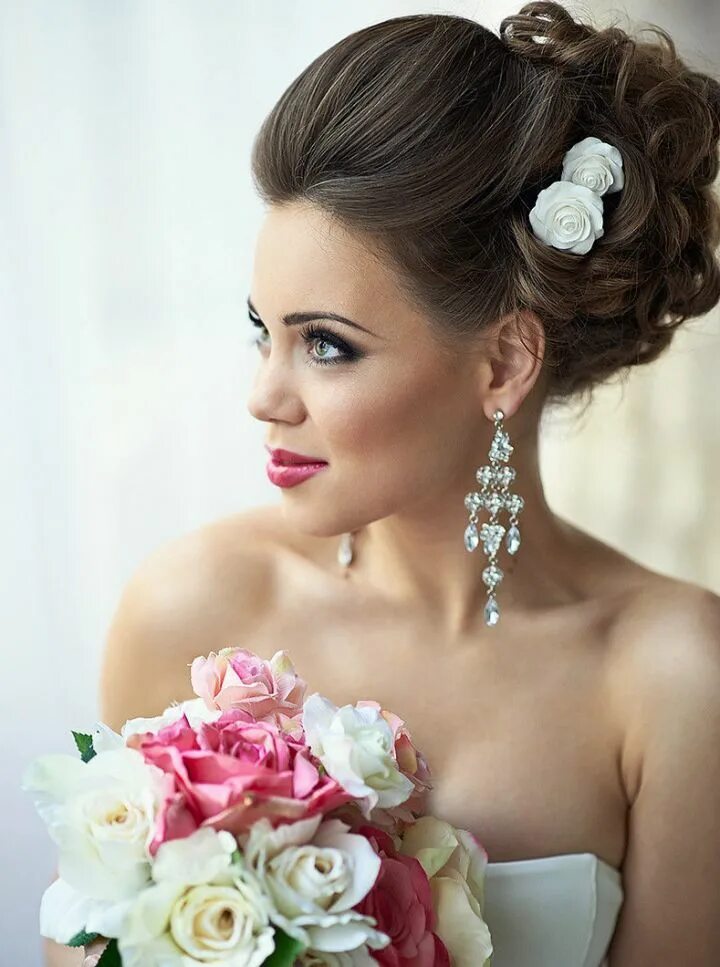 Красивые прически для девушек на свадьбу Jaw Dropping Bridal Hairstyles Bride hairstyles, Wedding hair inspiration, Weddi