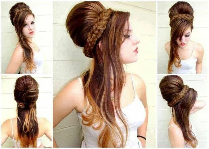 Красивые прически для дома Pin de Joana Rodrigues em Hairstyles Penteado cabelo curto, Hair hair, Penteados