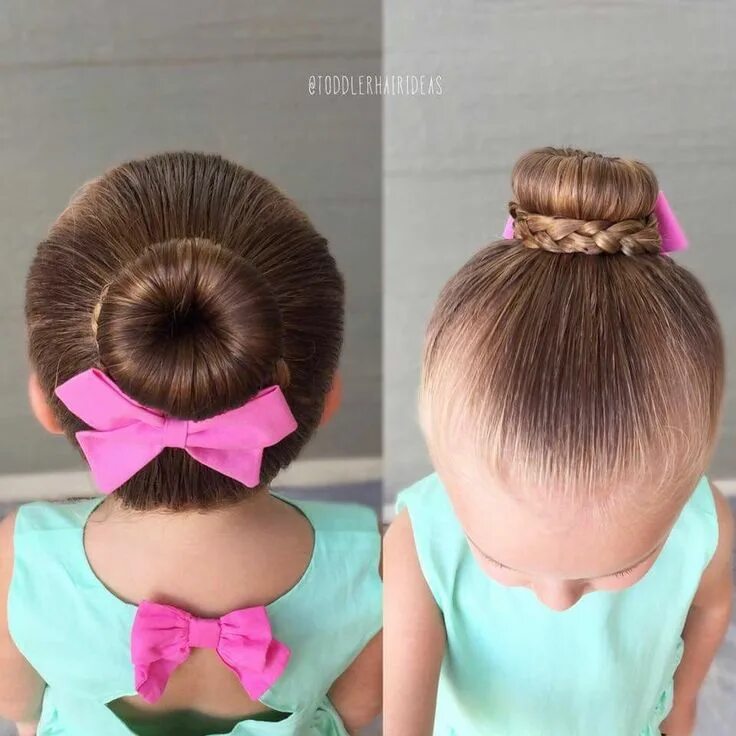 Красивые прически для маленьких Pin by Monica Sandoval on Peinados Ballet hairstyles, Toddler dance hair, Dance 