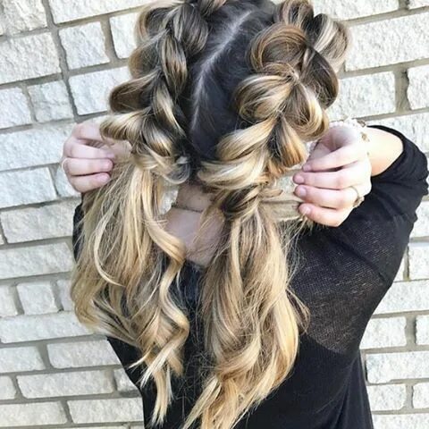 Красивые прически две косички MODERN SALON (@modernsalon) * Instagram photos and videos Long hair styles, Shor