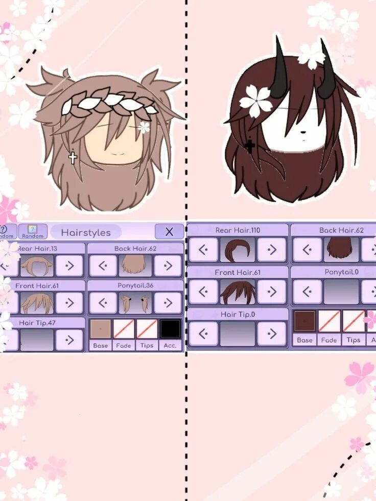 Красивые прически гача лайф для девочек Pin en gacha life ropas