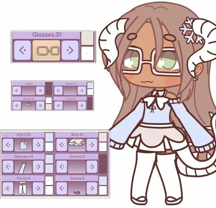 Красивые прически гача лайф для девочек Pin by Itzella on gacha life Character design, Club design, Anime life