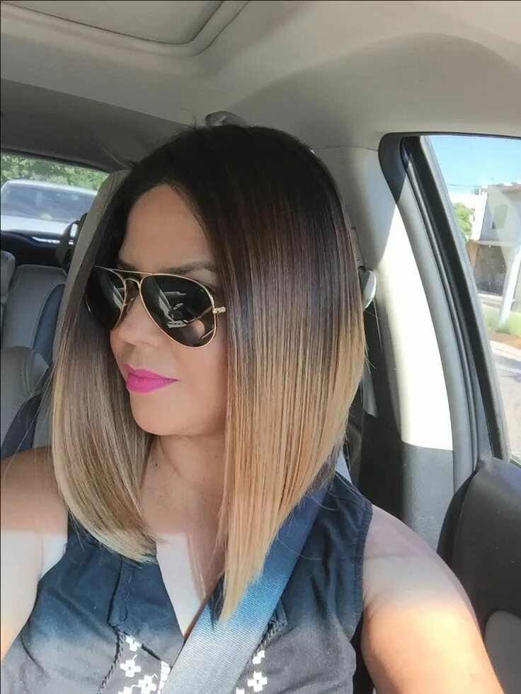 Красивые прически каре с цветом амбре Outstanding long inverted bob haircut and hairstyles for women Long bob haircuts