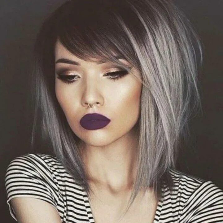 Красивые прически каре с цветом амбре #kurzhaarfrisuren Short blonde hair, Medium length hair styles, Hair trends