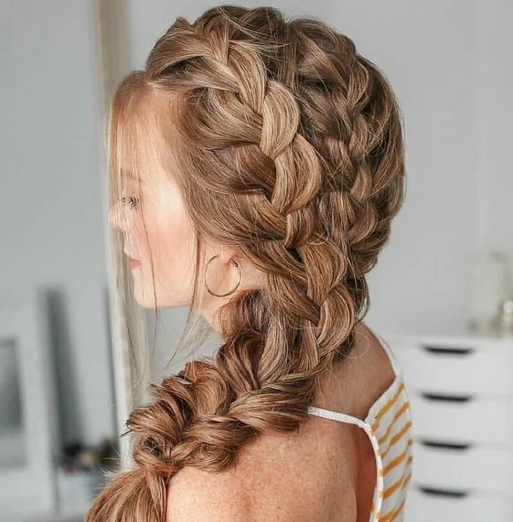 Красивые прически косички на длинные Pin on Peinados, Moños y Trenzas Homecoming hairstyles, Hair beauty, Hair styles