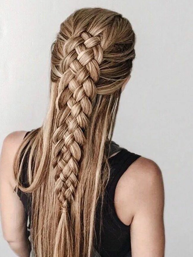 Красивые прически косички на длинные Las 50 trenzas que adoramos de Pinterest Cool braid hairstyles, Long hair styles