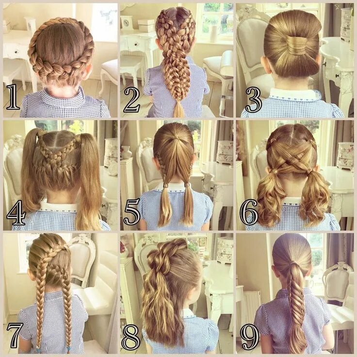 Красивые прически которые может сделать даже ребенок Hairstyles & Beauty Peinados, Salones
