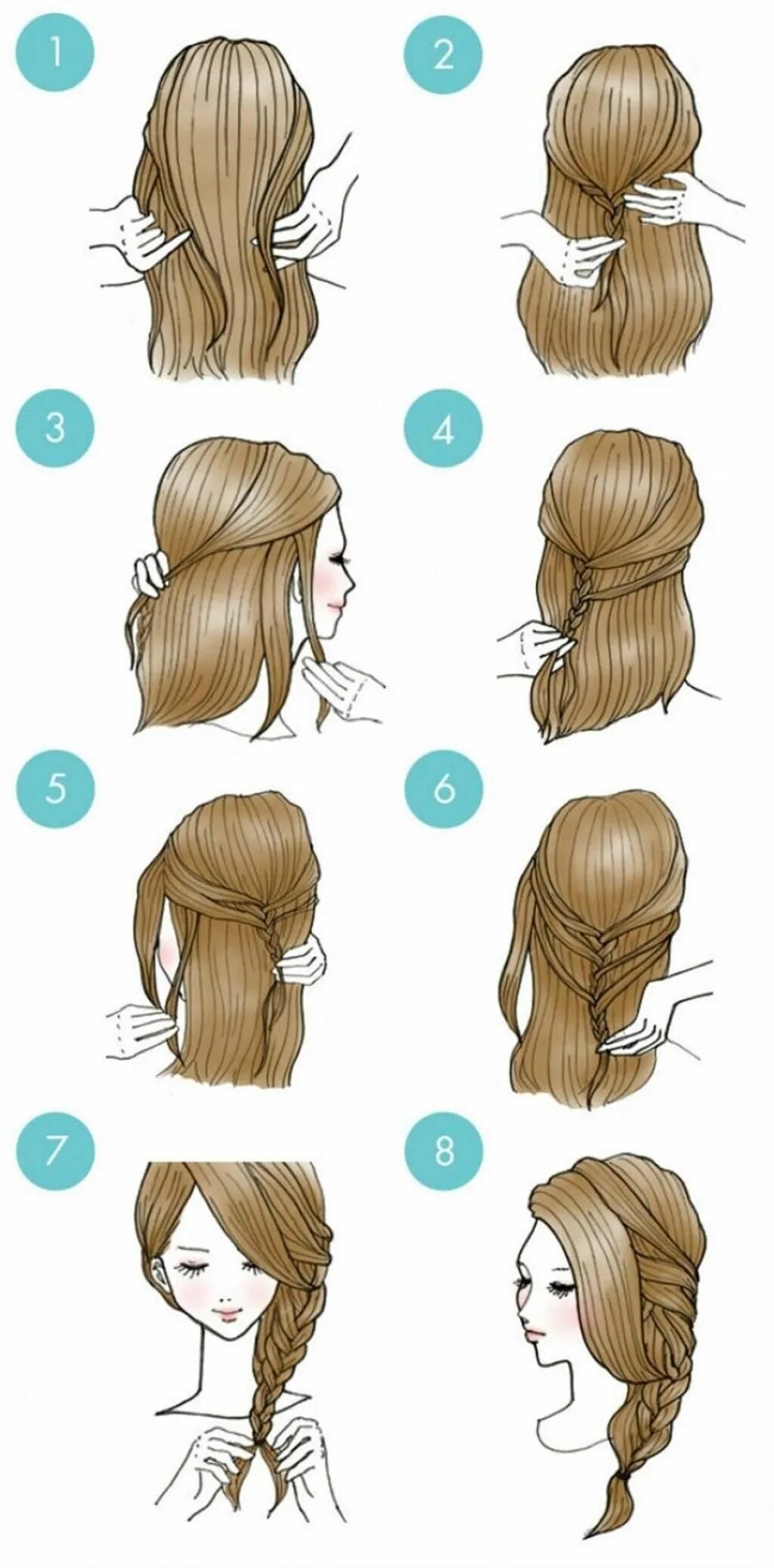 Красивые прически которые может сделать даже ребенок Pin by Karla Ivone on Peinados ❤ Hair styles, Cute hairstyles, Cute simple hairs