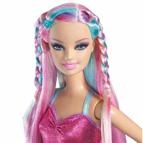 Красивые прически кукле барби #barbie Barbie hair, Barbie hairstyle, Hair salon stations