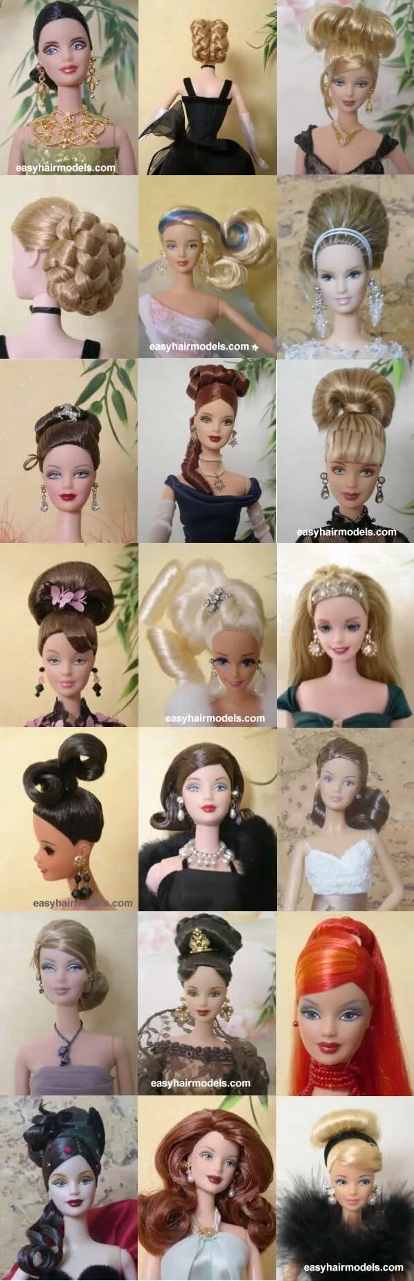 Красивые прически кукле барби The most beautiful barbie hairstyles Barbie doll hairstyles, Barbie hairstyle, B