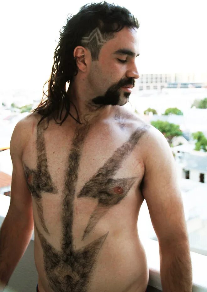Красивые прически лобков фото Chest Hair Art Is The Perfect Form of Self-Expression