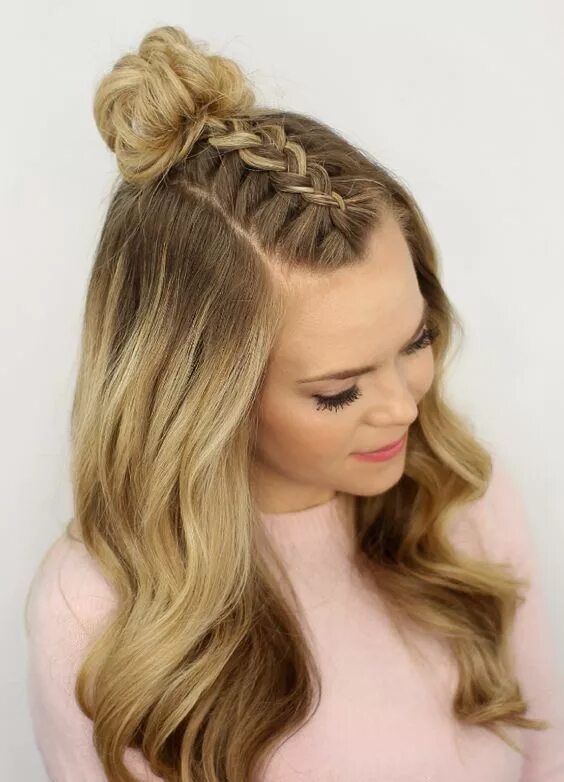 Красивые прически на день рождения Una media cola de caballo para cada día de la semana Hair styles, Cute hairstyle