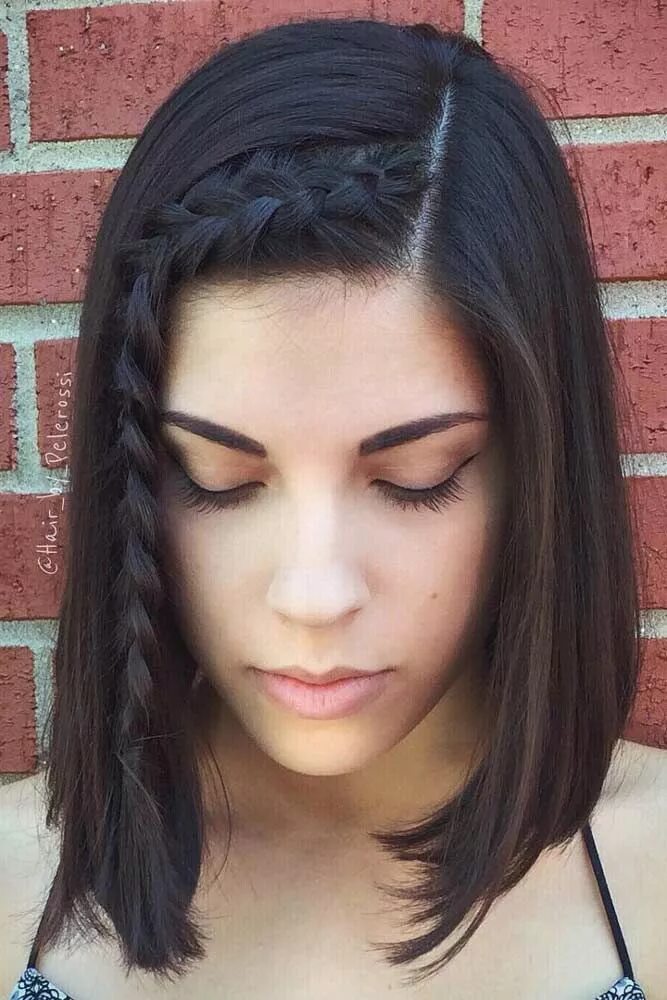 Красивые прически на длинное каре 58 Graceful Looks for Medium Bob Hairstyles Trança cabelo curto, Cabelo com tran