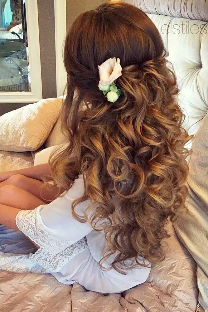 Красивые прически на длинные распущенные 70+ Romantic Wedding Hair Styles For Your Perfect Look Wedding hairstyles for lo