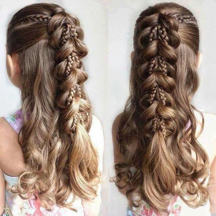 Красивые прически на длинные волосы для детей Pin on hairstyles