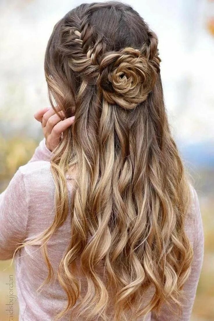 Красивые прически на длинные волосы для девушек 60 Perfect Long Hairstyles with the Best Braids for Women Prom hairstyles for lo